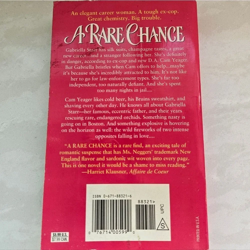 A Rare Chance by Carla Neggers Book